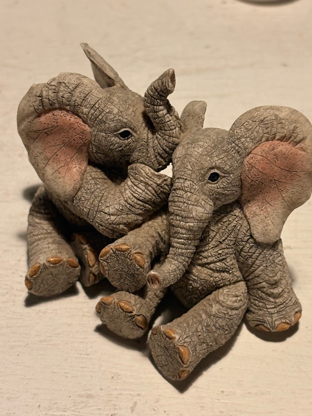 Tuskers Love is A Big Secret Engagement Elephant Collectible Figurine